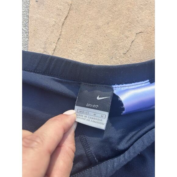 Vintage Nike Fit Dry Womens Sz M Navy Blue Tennis Skort Skirt W/Shorts AG - Picture 2 of 4